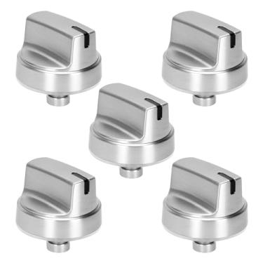 Imagem de Puxador de fogão WB03X29354 (5 peças), WB03X29354 para substituição de puxadores de fogão GE 4585908 AP6327766 PS12296156, para botão de queimador GE WB03X29354, serve nos modelos PGP7030SL1SS PGPGP.