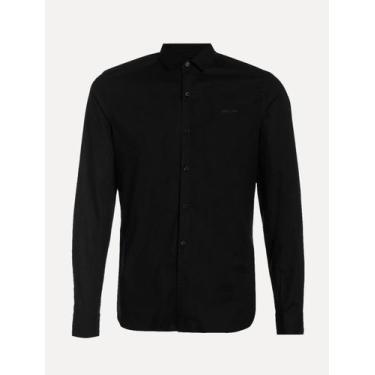 Imagem de Camisa John John Masculina New Straight Preta, M/M