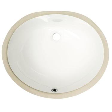 Imagem de Pia de banheiro MSI Oval Porcelana Cerâmica 19,5x16