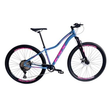 Imagem de Bicicleta Aro 29 Mtb Ksx Sd7 Feminina Aluminio 12v Garfo com Trava K7 11/50 Freio a Disco Hidráulico Kit 1x12 (Azul/Rosa, 17)