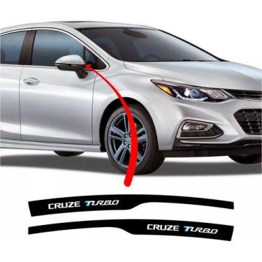 Imagem de Adesivo Retrovisor Chevrolet Cruze 2017 Turbo Aplique Rt3 - SPTS