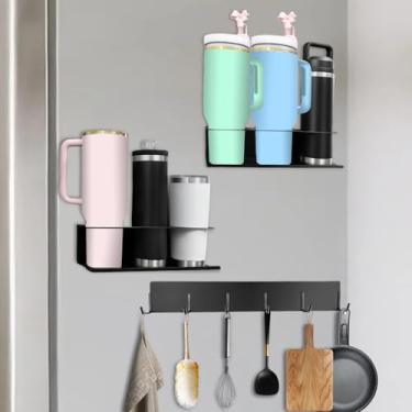 Imagem de Organizador de garrafa de água de 3 peças para copo Stanley de 30 e 1,134 g, suporte magnético de metal Jaxbo Stanley, acessórios de copo Stanley para armário de geladeira de cozinha