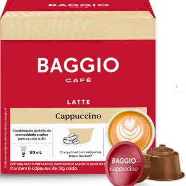 Imagem de Baggio Cappuccino - 08 Cápsulas p/Dolce Gusto