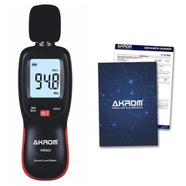 Imagem de Decibelímetro Digital Com Certificado De Calibração - Kr923 - Akrom