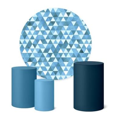 Imagem de Trio Capas Cilindro + Painel Redondo 1,50m Textura - Fadrix, K1TEX012