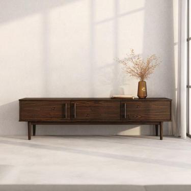 Imagem de Rack de TV 75 180 cm Minimalista Cor Imbuia 3 Portas TECCA - IDIMEX