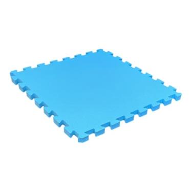 Imagem de Tatame Tapete EVA Loja da Maria 50x50x2cm 20mm Azul bebê