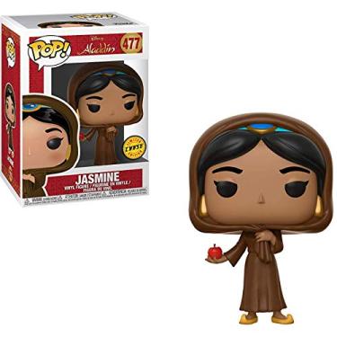 Imagem de Funko Jasmine (Edi o Chase): Boneco de vinil da Disney de Aladdin x e 1 pacote protetor gr fico de pl stico PET [#477 / 35754 - B]