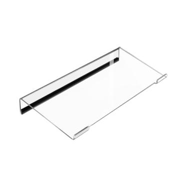 Imagem de KiBcsLic Suporte para Teclado de Computador, Estável, Compacto, com Inclinação E Elevação, para Teclado de Mesa, Transparente, 29.97 X 12.95 Cm X