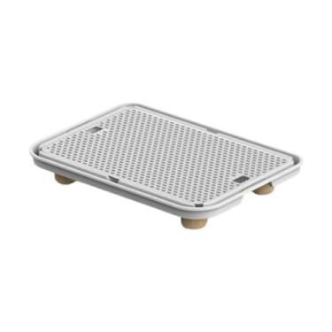 Imagem de MFMEXUL Abajur de Chão em Papel, Capa para Luminária de Sala de Estar para Luminária de Pé, Bege Branco, Tamanho real