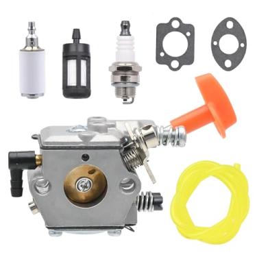 Imagem de FitBest Novo carburador com filtro de linha de combustível para aparador de cordas Stihl FS50 FS51 FS61 FS61RE FS62 FS65 FS90 FS96 BG60 BG61 Soprador substitui Walbro WT-38 WT-38-1 Carb