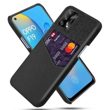 Imagem de Capa para OPPO A74 4G,Anti-deslizamento,Proteção contra quedas de 360°,Resistência à impressão digital,Tela e caso de couro PU com 1 slot de cartão atrás-Black