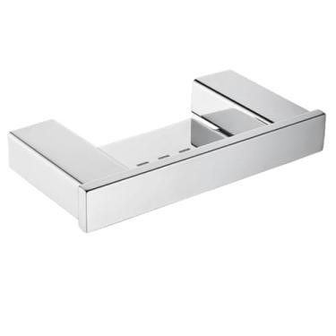 Imagem de Suporte para saboneteira para cozinha e banheiro, acessórios para montagem na parede, dispensador de sabonete, porta-sabonete com prato de vidro, suporte de metal dourado (prato de metal A5, pret