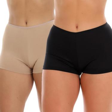 Imagem de Kit 2 Short Segunda Pele Frimodas Shortinho Íntimo Feminino Bege-Feminino