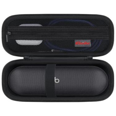 Imagem de Elonbo Estojo De Transporte Para Beats Pill (Lançamento 2024) - Caixa Som Portátil Bluetooth, Bolsa Viagem Armazenamento Alto-Falantes, Bolso Malha Carregador, Preto