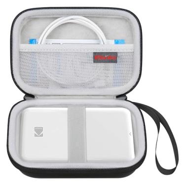 Imagem de Elonbo Estojo De Transporte Para Impressora Fotográfica Instantânea Kodak Step Smartphone, Mini Portátil Colorida Sem Fio, Protetor Viagem, Bolso Malha Papel, Preto