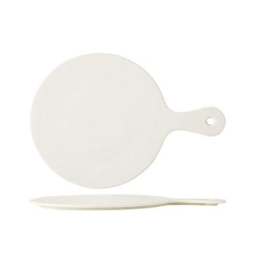 Imagem de Bandeja irregular requintada de mármore nórdico de cerâmica dourada - branco puro - grande