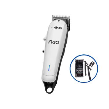 Imagem de Maquina De Corte Mega Neo Cordless Chrome Usb +  Kit Navalhetes Com Lâminas Descartáveis