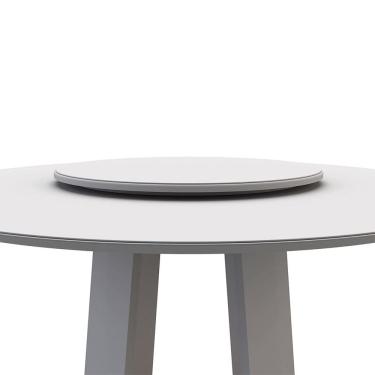 Imagem de Tampo Giratório Para Mesa Redonda 65cm Naomi - Branco - EdeCasaMoveis