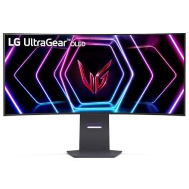 Imagem de LG Monitor de jogos ultragear OLED curvo de 39 polegadas - WQHD 240Hz, 0,03ms, compatível com NVIDIA G-Sync, curvatura 800R, USB Type-C, DisplayHDR True Black 400