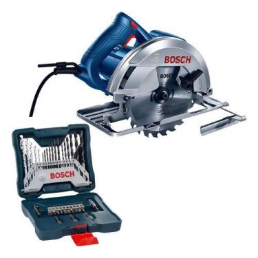 Imagem de Serra Circular Gks150 Com Kit X-line 33 Peças Bosch 220v, 220V