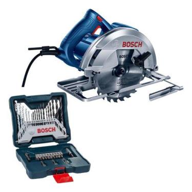 Imagem de Serra Circular Gks150 Com Kit X-line 33 Peças Bosch 110v, 110V