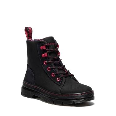 Imagem de Dr. Martens Bota feminina Combat 50/50 Camurça Bronx + Extra Resistente, Camurça Bronx preta + poliéster extra resistente, 36