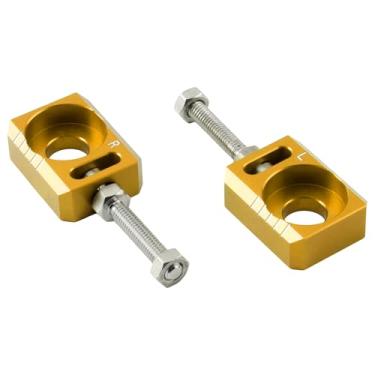 Imagem de PowerMotor Bloco de eixo de 13 mm de 1,3 cm, ajustador de tensor de corrente CNC para bicicleta suja elétrica Surron Light Bee S X Segway X160 X260 Ebike-Gold