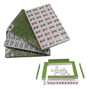 Imagem de Harborway Mini Mahjong Set,Chinese Mahjong Set with 144 Compact Tiles (0.94"),Travel Mahjong Set in Portable Case,Complete Mahjong Tile Set with Accessories, for Game Lovers,Outdoor Fun