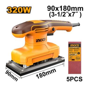 Imagem de Lixadeira Orbital 180x90mm 320W INGCO