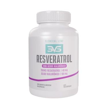 Imagem de 3VS Nutrition Resveratrol com Ácido Hialurônico - Fórmula com Máxima Concentração - 60 Cápsulas