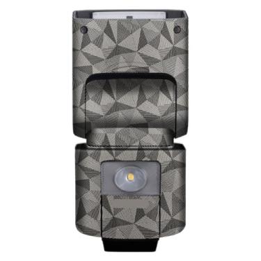 Imagem de HVL-F45RM Película Anti-riscos Câmera Flash Vinil Wrap Adesivo Protetor para Sony HVL-F45RM Acessórios de Fotografia (Triângulo Titânio)