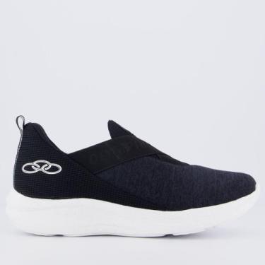 Imagem de Tênis Olympikus Easy 3 Feminino Preto e Branco, 40