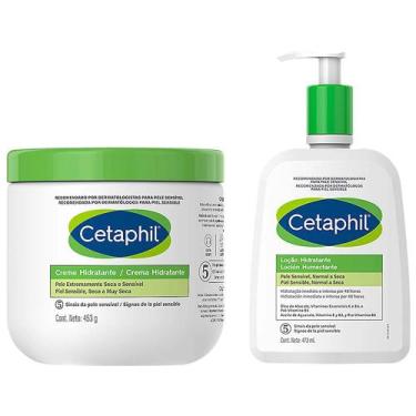 Imagem de Cetaphil Kit  Loção Hidratante Pele Normal a Seca  473ml + Creme Hidra
