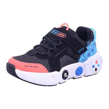 Imagem de Skechers Tênis infantil unissex Gametronix, Preto/Multi, 16