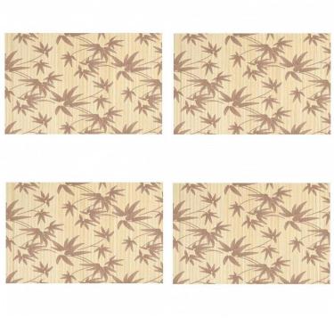 Imagem de Jogo Americano 4 Unidades De Palitinhos De Bambu - Marrom