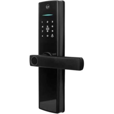 Imagem de Fechadura Eletrônica Digital Biométrica Knup Ca609 C/Câmera Wi-fi Preta Biométrica, Wi-Fi, Bluetooth, Senha, Cartão RFID