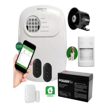Imagem de Kit Alarme Intelbras com 2 Sensores Sem Fio e PET Immunity