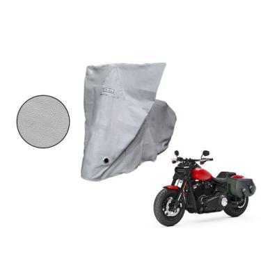 Imagem de Capa Protetora Harley Davidson Fat Bob c/ Alforge Cinza - Kahawai, cin