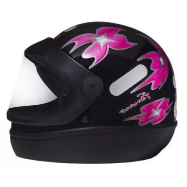 Imagem de Capacete San Marino Femme Preto Mais Viseira Fume, 60