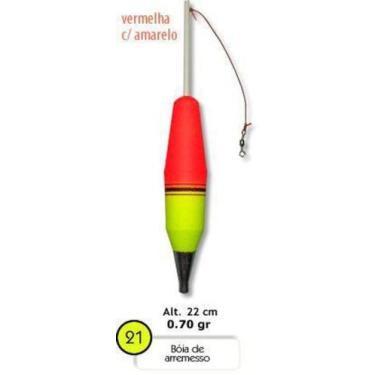 Imagem de Boia De Arremesso Barão N21 Com Girador 70 Gramas 22cm - Boias Barão