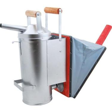 Imagem de Fumigador Galvanizado Para Apicultura Grande Zatti 