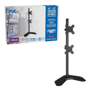 Imagem de Suporte Articulado Com Base Para 2 Monitores De Mesa 10 Até 32"