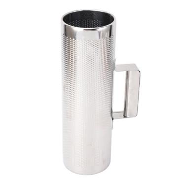 Imagem de Tomvorks Shaker de Metal Guiro, Caixa de Aço Inoxidável, Instrumento de Metal Guiro, Design Aberto, Grande área de Percussão Latina para Música para Música de Caballito, Com Raspador