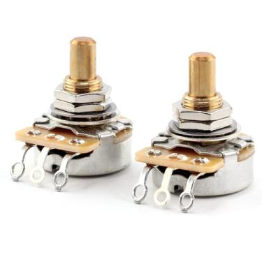 Imagem de The Art Of Tone Pote curto CTS 500K personalizado (3/20.3 cm) eixo sólido, 10% cone de áudio, 10% de tolerância, par (2X)