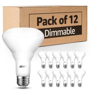 Imagem de Lâmpadas LED Mastery Mart BR30 10W 4000K 700lm, pacote com 12