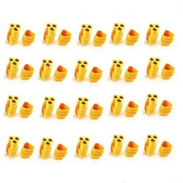 Imagem de Adaptador De Conector MT60 De 3,5mm Plugue Bullet De 3 Pinos Para Bate