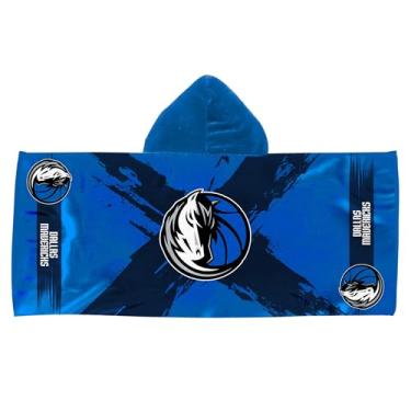 Imagem de Northwest Dallas Mavericks NBA Cross Out Youth Toalha de microfibra com capuz 52 x 51 polegadas