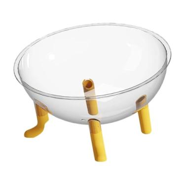 Imagem de Generic Cama para gatos Space Capsule, para dormir, centro de atividades resistente, suprimentos para animais de estimação, cúpula de acrílico, tigela, Amarelo