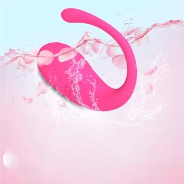 Imagem de Massageador e Vibrador Eletrônico Portátil Girino - Macio, Seguro e Saudável. Possui Controle Remoto sem Fio, é á Prova D'água e Pode Ser Controlado Também Pelo Aplicativo no Celular